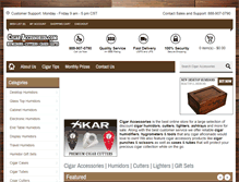Tablet Screenshot of cigaraccessories.com